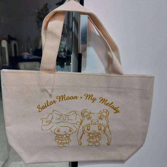 Mini Lunch Tote Bag Sailor Moon X My Melody Small Cute Practical Tote Bags - Picture 1 of 11